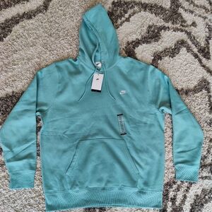 Nike Club Turquoise Pullover Soft Fleece Hoodie